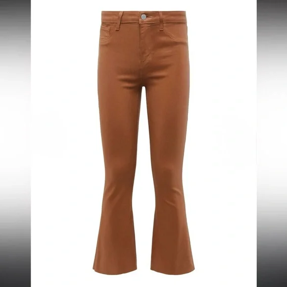L’Agence Kendra High-Rise Coated Crop Flare Jean Size 27- 
26” Inseam - Picture 5 of 10